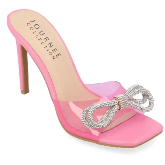 Journee Collection Womens Fenella Tru Comfort Foam High Heel Open Toe Pumps image {11}