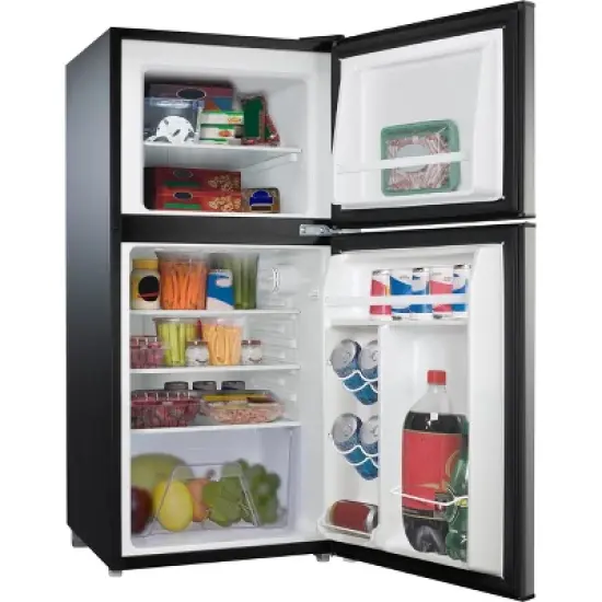 Whirlpool 4.0 cu ft Refrigerator WH40S1E - Stainless Steel: Mini Fridge, Energy Star, Reversible Door, 68.34 lbs image {1}