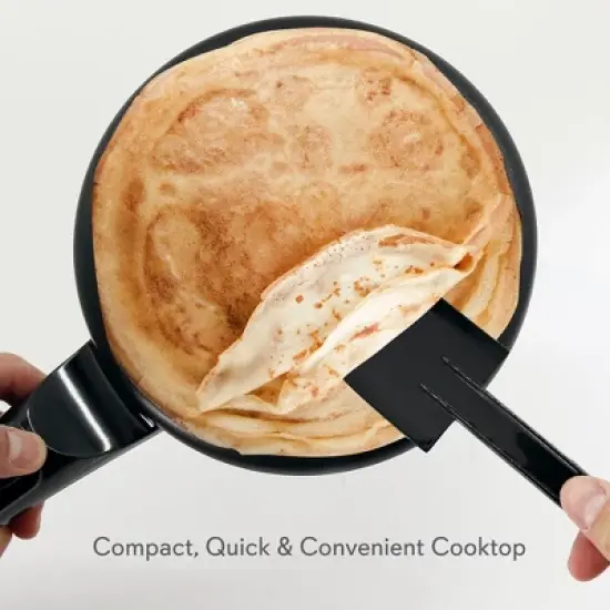 NutriChef Electric Griddle Crepe Maker - Nonstick Pan Cooktop with Automatic Temperature Control & Plug-in Operation for Kitchen & Countertop. image {1}