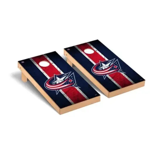 NHL Columbus Blue Jackets Premium Cornhole Board Vintage Version image {1}