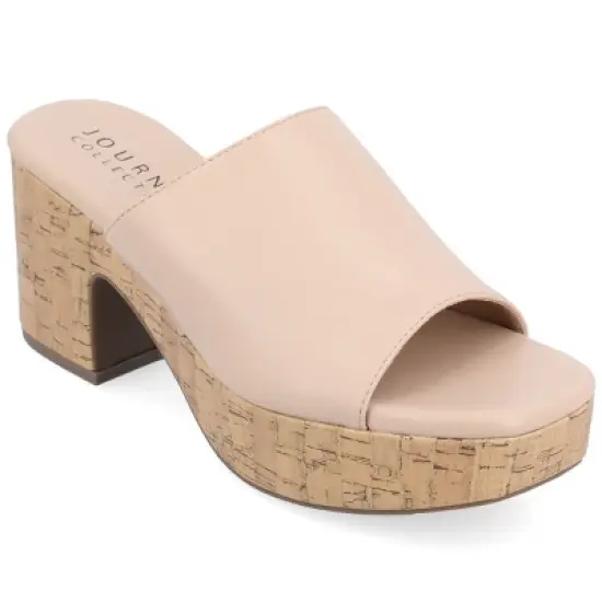 Journee Collection Womens Astter Tru Comfort Foam Slip On Platform Open Toe Sandals image {12}