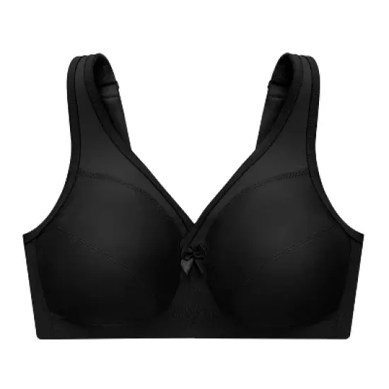 Glamorise Womens MagicLift Active Support Wirefree Bra 1005 Black image {3}