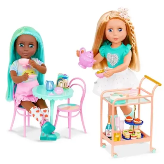 Glitter Girls Tea Time Cart Accessory Set for 14" Dolls image {1}