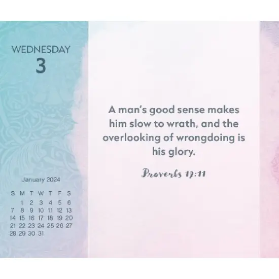 Trends International Inc. 2024 Daily Desk Calendar 4.25"x5" Bible image {4}