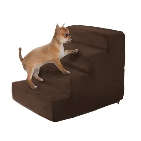Pet Adobe High Density Foam Stairs for Pets - Brown image {1}