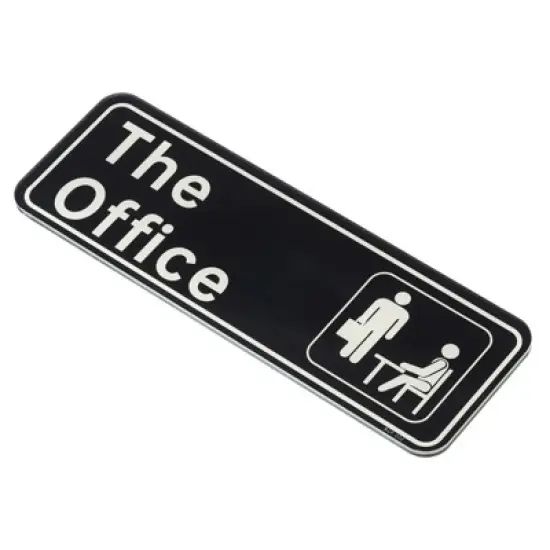 Unique Bargains Smooth Self-Adhesive Decor Home Business the Office Sign image {6}