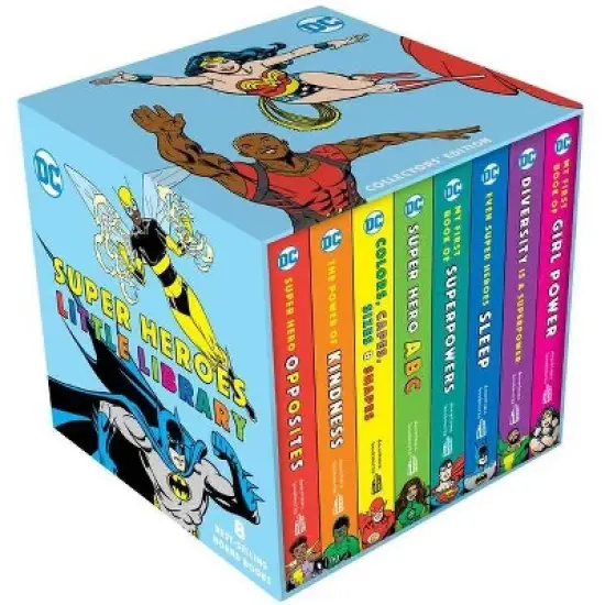 DC Super Heroes Little Library - by  Julie Merberg (Board Book) image {1}