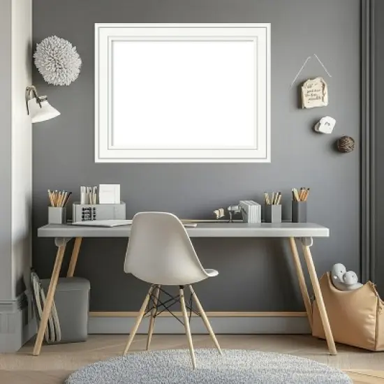 Amanti Art Craftsman White Framed Dry Erase Magnetic Board image {8}