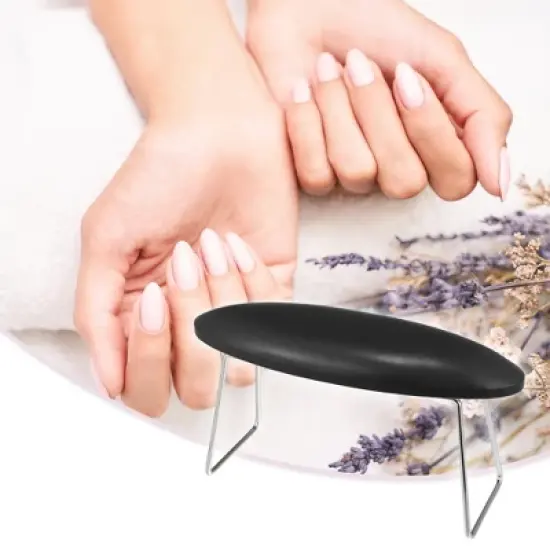 Unique Bargains Professional Soft Superfine Fiber Leather Nail Arm Rest Nail Art Hand Pillow Cushion image {1}