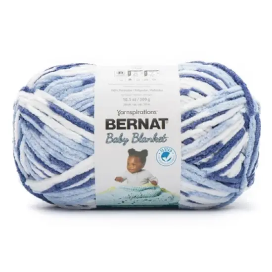 Bernat Baby Blanket Big Ball Yarn 24 Pack-Blue Dreams image {8}