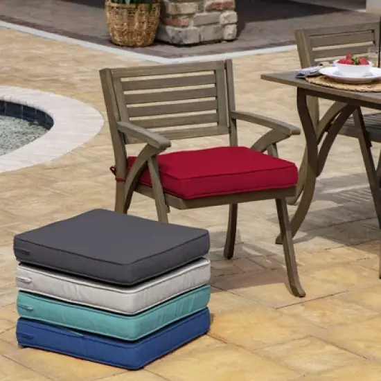 20" x 20" ProFoam Outdoor Dining Seat Cushion Caliente - Arden Selections image {2}