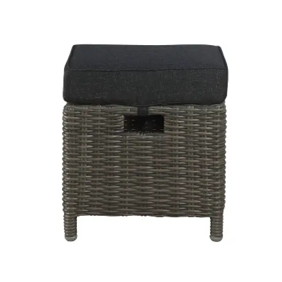 Asti 6pc Wicker Outdoor Seating Set - Gray - Alaterre Furniture image {9}