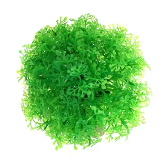 Unique Bargains Artificial Grass Ball for Fish Tank Landscape Decoration 3.74x3.94 Inch 1 Pcs image {6}