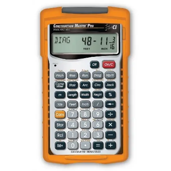 Calculated Industries Construction Master Pro III Series 4065 11-Digit Construction Calculator image {8}