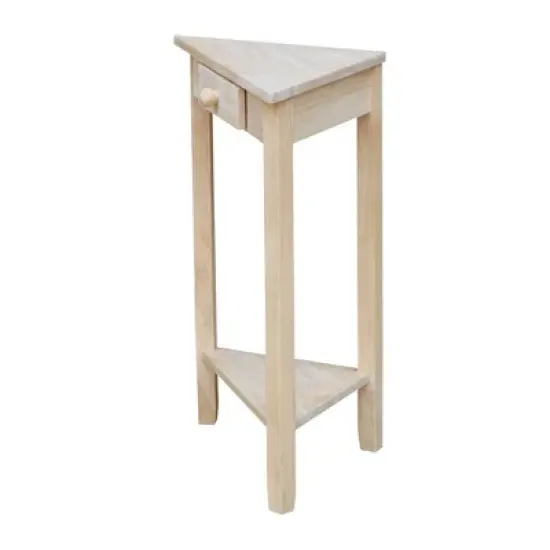 Corner End Table Unfinished - International Concepts image {1}