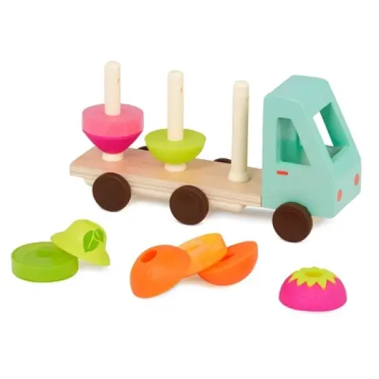 B. toys Stacking Toy - Stack & Roll Fruit Truck image {3}