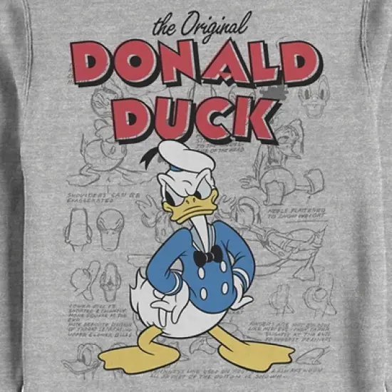 Men's Mickey & Friends Donald Duck Original Art Sweatshirt image {1}