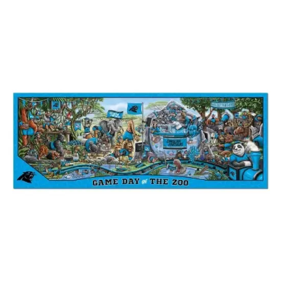 NFL Carolina Panthers Game Day at the Zoo 500pc Puzzle image {1}