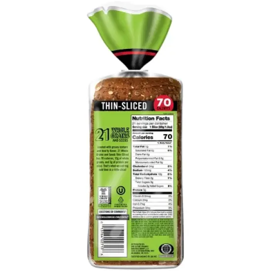 Dave's Killer Bread Organic 21 Whole Grains and Seeds Bread - 20.5oz image {9}