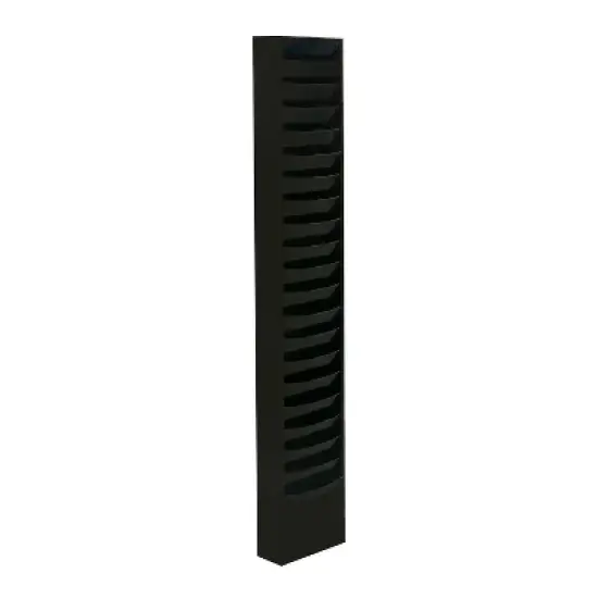 Durham Wide-Pocket Vertical Literature Racks 20 Pocket Black 411-08 image {1}