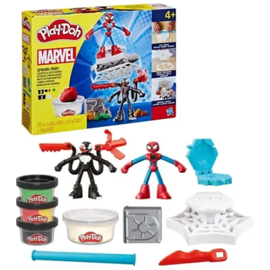 Play-Doh Spider-Man Launch and Slice Battle Playset image {2}