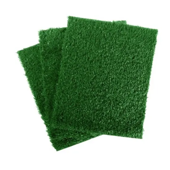 Pet Adobe Artificial Grass Replacement Mats - 3-Pack, Green image {7}