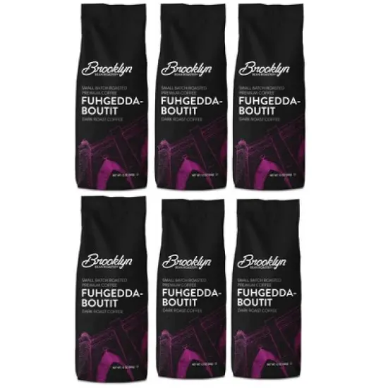 Brooklyn Beans Fuhgeddaboutit, Dark Roast, 6 pack  (72 ounces total) image {11}