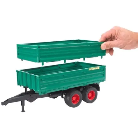 Bruder Tandem Axle Tipping Trailer with Removable Top image {2}