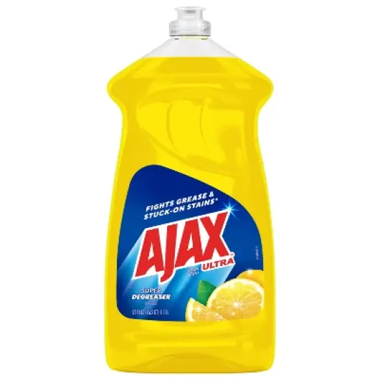 Ajax Ultra Lemon Super Degreaser Dishwashing Liquid Dish Soap image {10}