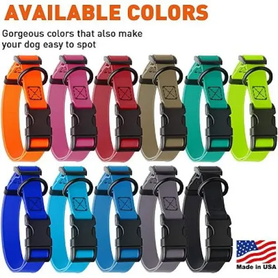 Dogline Biothane Waterproof Collar with QR Buckle Royal Blue image {2}