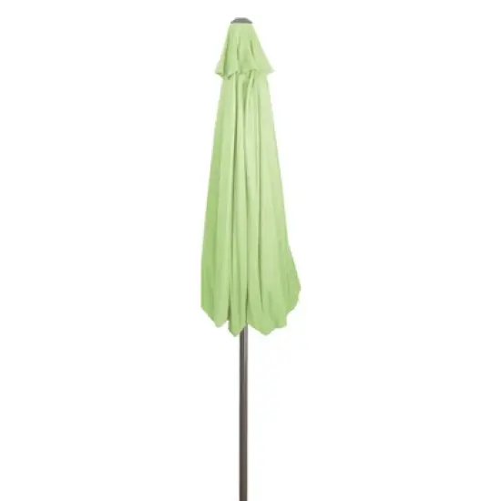 Northlight 9ft Outdoor Patio Market Umbrella with Hand Crank and Tilt, Sage Green image {6}