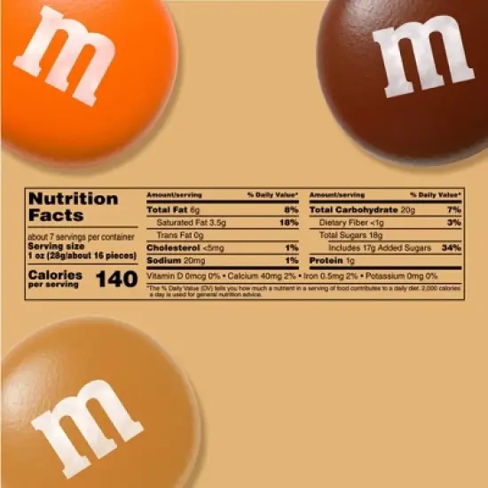 M&M's Halloween Milk Chocolate Pumpkin Pie Candy - 7.44oz image {8}