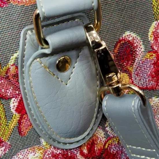 Signare USA Orchid Grey and Pink Travel Bag image {8}