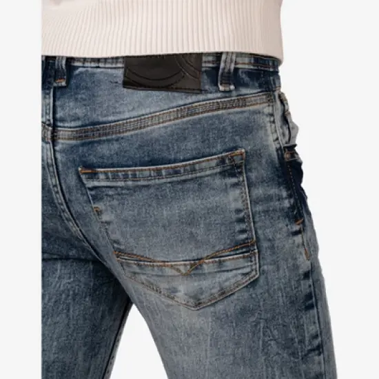 X RAY Boy's Ripped and Repaired Stretch Jeans image {3}