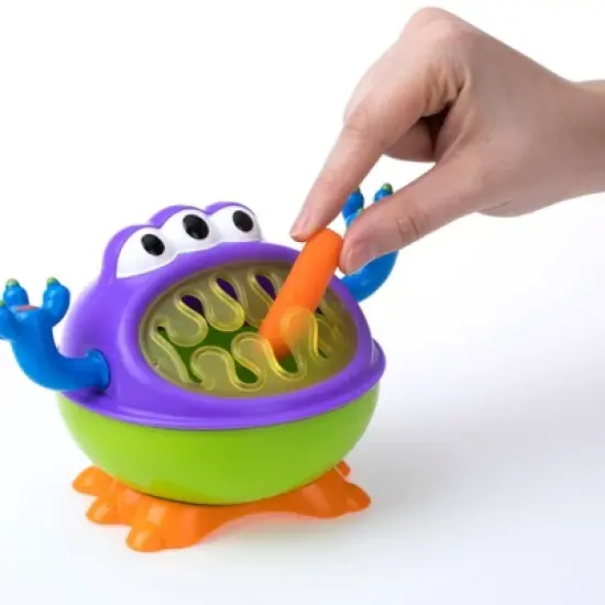 Nuby 2pc Monster Baby Feeding Set - Snack Keeper and 2 Handle Super Spout Trainer Cup - 8oz image {4}