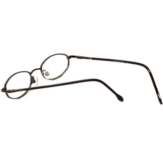 Flex Plus by Vivid FP-96 Designer Blue Light FIlter Reading Glasses in Shiny Brown 43mm +1.50 | Ladies | Oval Shape | X-Small Fit image {3}