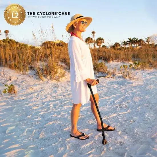 Cyclone Cane Maximum Grip for Every Step. Designed for All-Day Comfort. Built to Keep You Steady and Safe. Stability You can Trust, Anywhere You go. image {1}