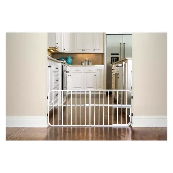 Carlson Lil' Tuffy Expandable Cat and Dog Gate with Small Pet Door image {1}