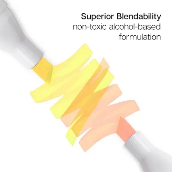 KINGART PRO Double-Ended Markers 24 Portrait Colors image {5}