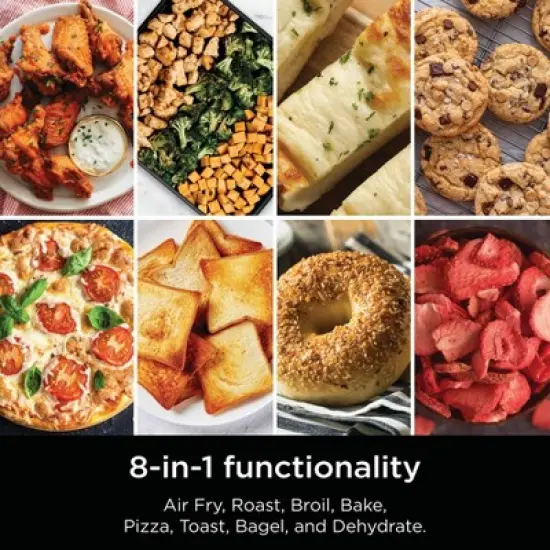 Ninja Flip Toaster Oven & Air Fryer, 8-in-1 Functionality, Flip Up & Away Capability for Storage Space SP151: Ninja Foodi, Airfryer image {4}