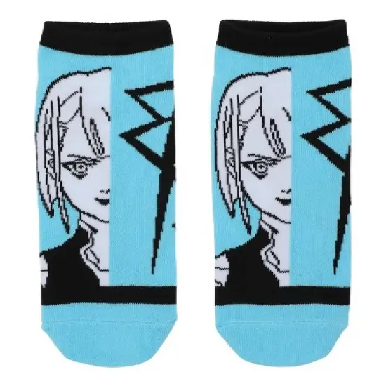 Cyberpunk Edgerunners Character Illustrations Adult 5-Pair Casual Crew Socks image {4}