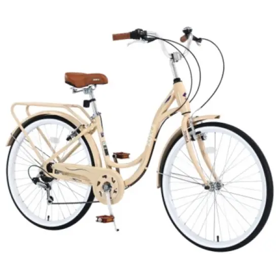 7 Speed, Steel Frame, Multiple Colors 24 Inch Ladies Bicycle image {3}