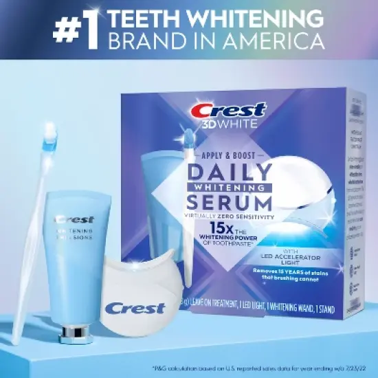 Crest Whitening Emulsions Leave-on Teeth Whitening Treatment with Hydrogen Peroxide & LED Accelerator Light - 0.63oz image {5}