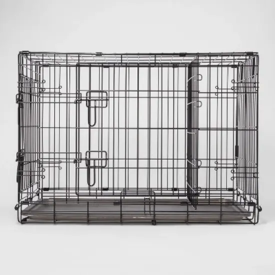Wire Collapsible Dog Crate - Black - Boots & Barkley&trade; image {5}