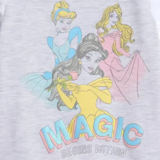 Disney Princess Cinderella Aurora Belle Girls Graphic T-Shirt and Leggings Outfit Set  image {3}