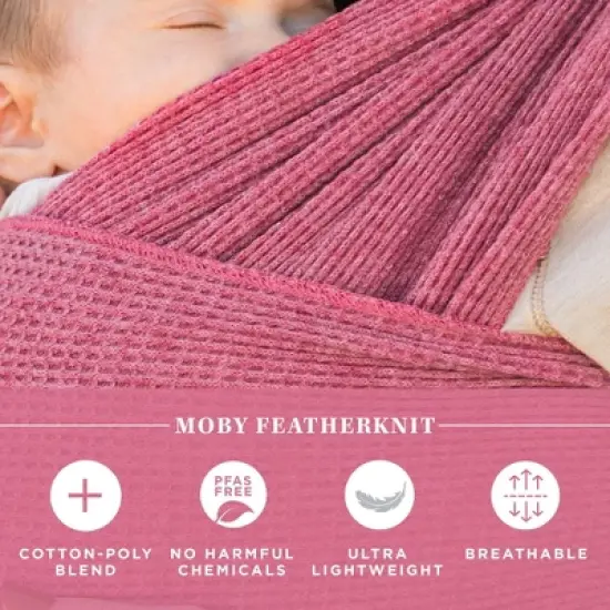 Moby Classic Wrap Waffle Knit Baby Carrier image {6}