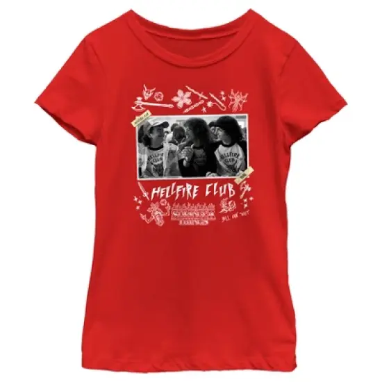 Girl's Stranger Things Hellfire Club Members T-Shirt image {4}