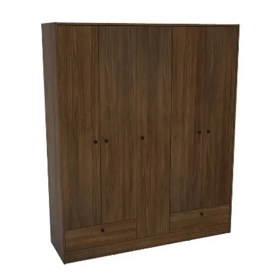 Denmark 5 Door 2 Drawer Wardrobe - Polifurniture image {8}