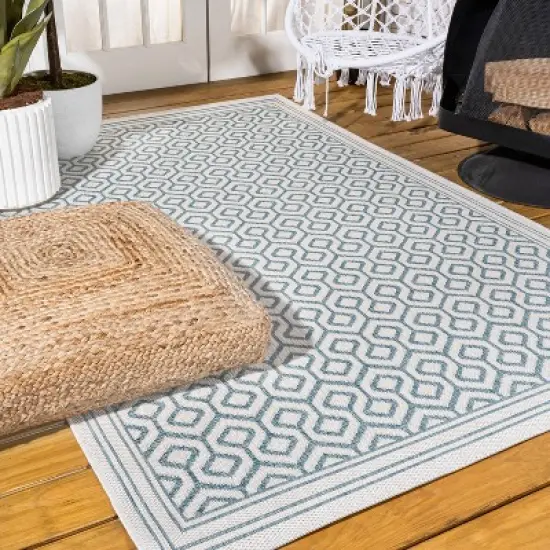 Marvao Diamond Trellis Indoor/Outdoor Area Rug - JONATHAN Y image {4}