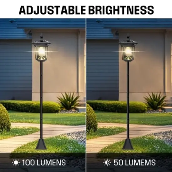 Westinghouse 100 Lumen Solar Post Light &ndash; 2-Pack (3000K Warm White) image {6}